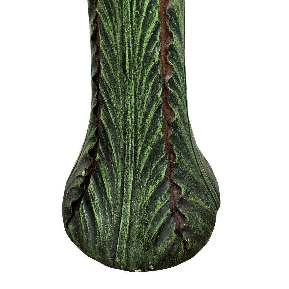 Bain d'oiseaux extérieur en forme de tournesol de 62 cm - Bain d'oiseaux en béton avec socle