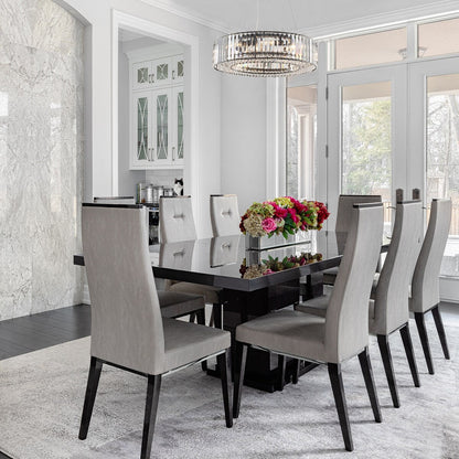 Luminaire suspendu style ferme de 62,5 cm (24,8 po) à 8 lumières, lustre en cristal, lustre tambour pour salle à manger, salon, chambre à coucher, cuisine