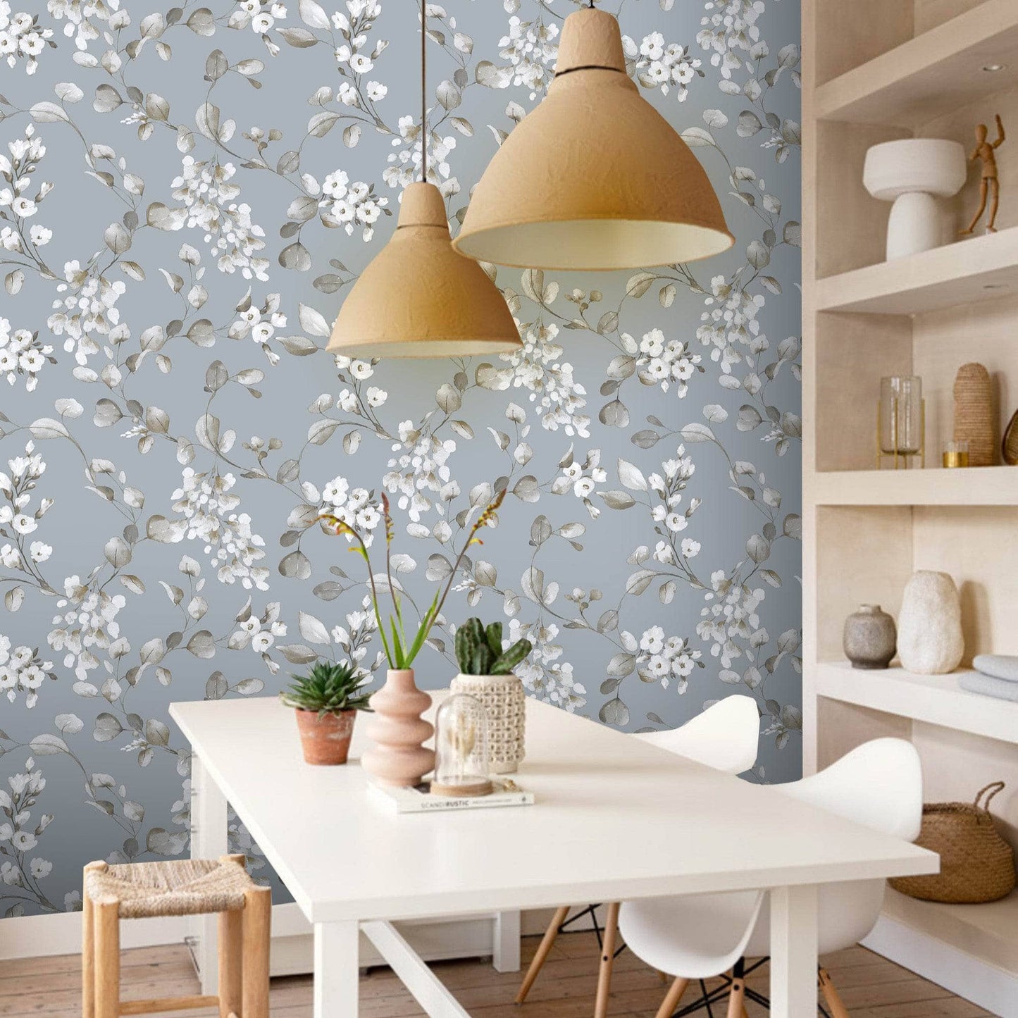 Rasch B65 Rosalie Floral Blue Wallpaper - 260659