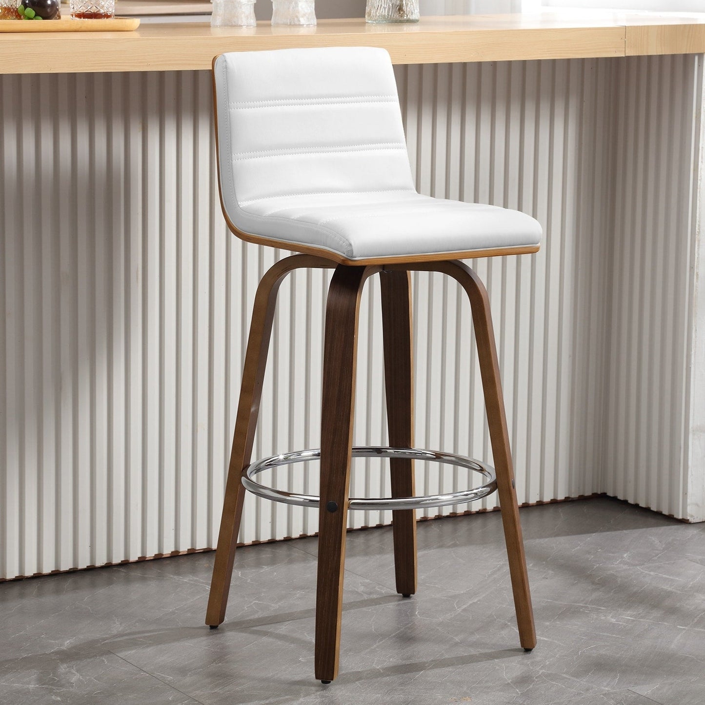 Tabourets de bar/comptoir pivotants en simili cuir 26/29, lot de 2/3