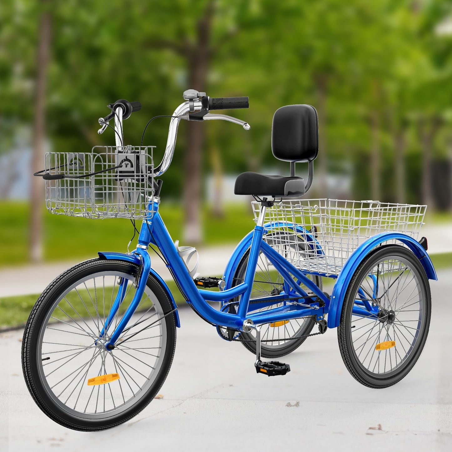 Vélos tricycle 3 roues pour adultes 26 pouces, 7 vitesses
