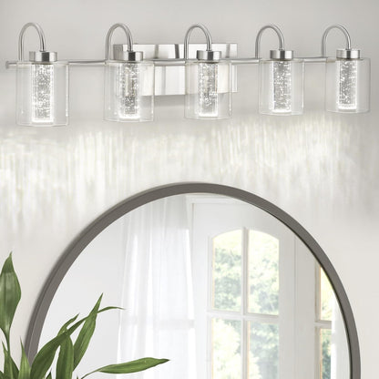 3/4/5/6 Light Brushed Nickel Bathroom Light Fixtures