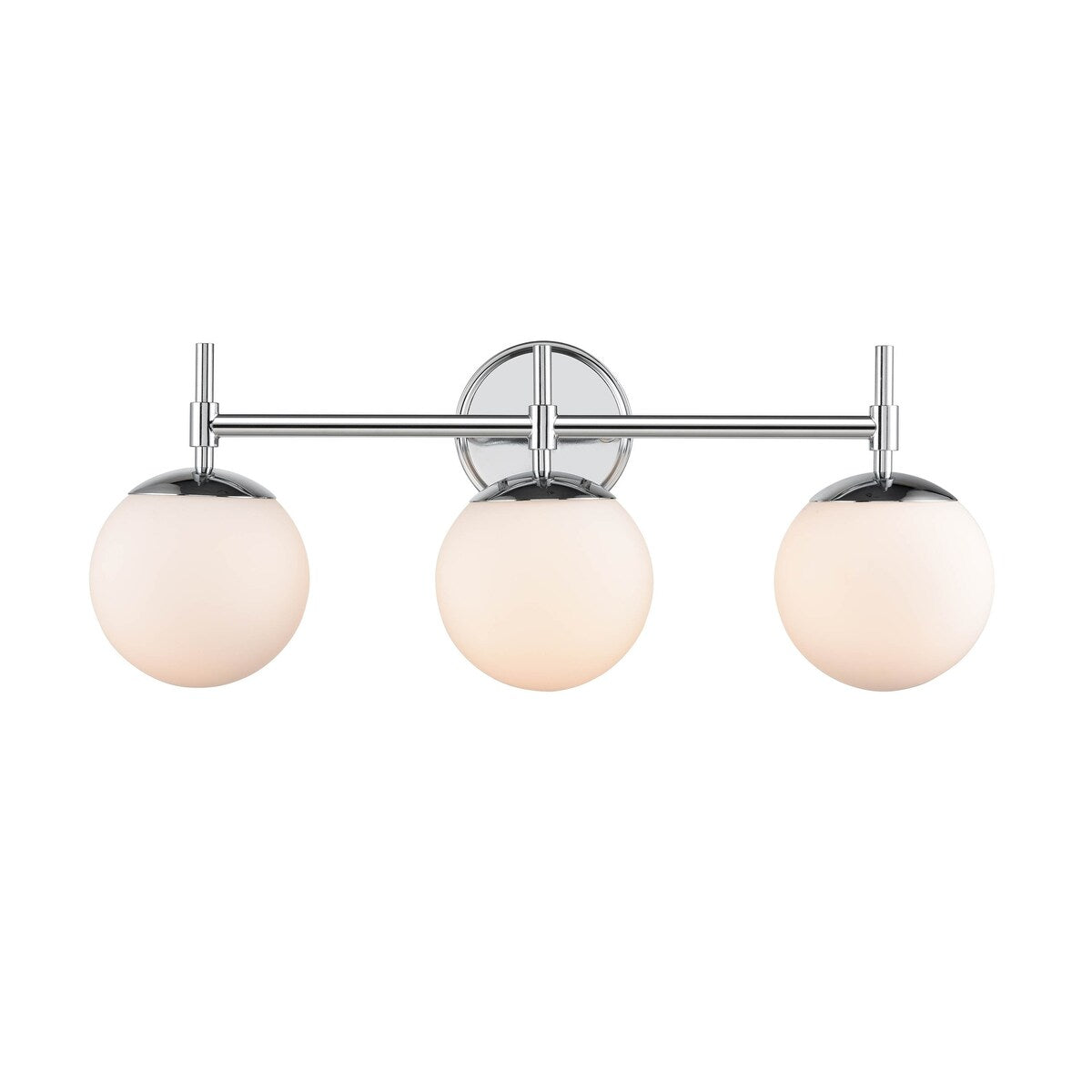 929 Lighting Lustre de salle de bain à 3 lumières, disponible en plusieurs finitions avec abat-jours en verre opale.