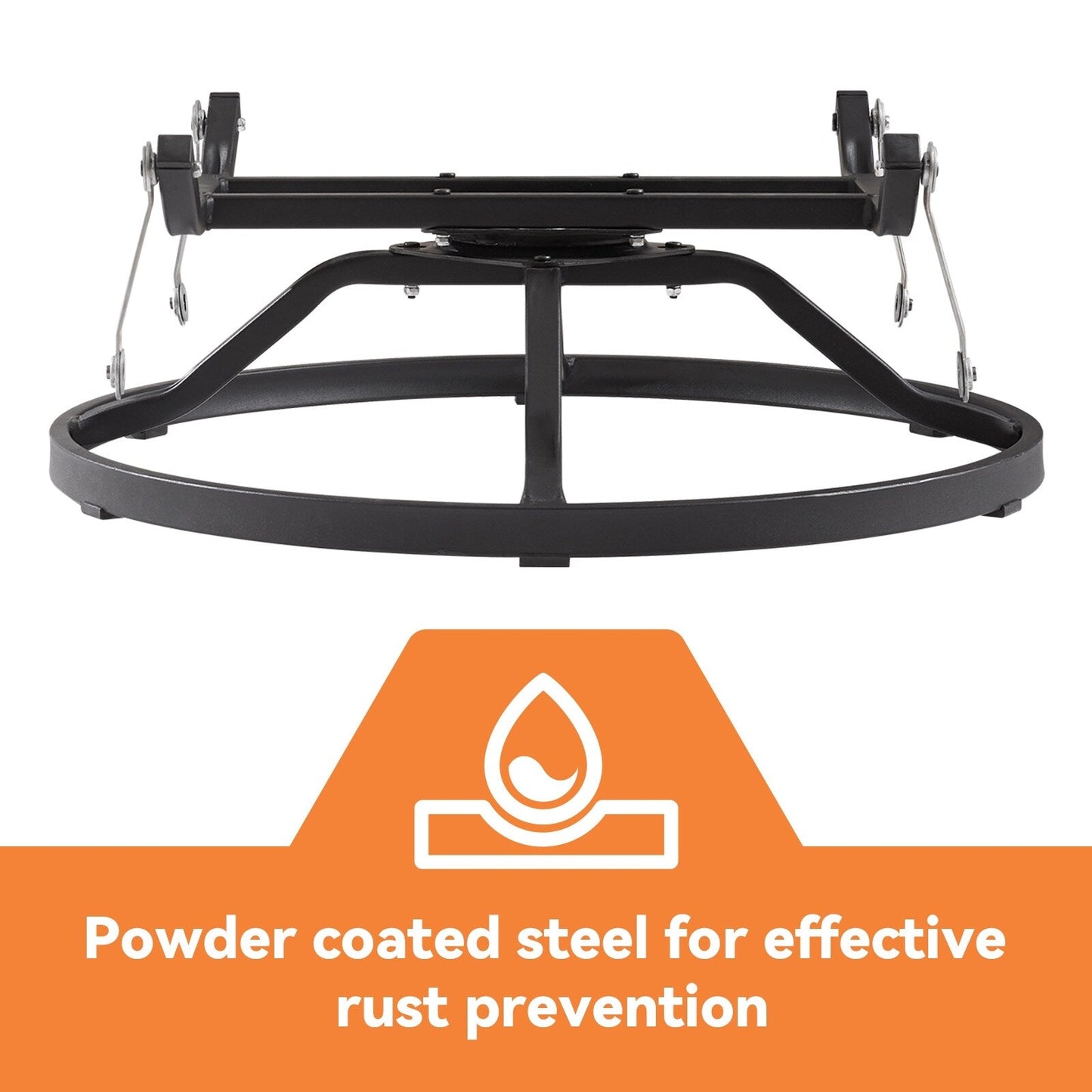 Gymojoy Ensemble de 3 pièces en rotin pour extérieur, chaise basculante pivotante avec coussin et table.