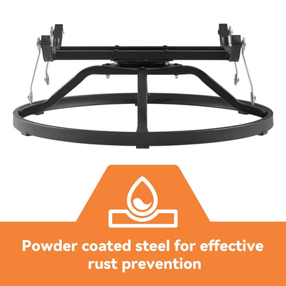 Gymojoy Ensemble de 3 pièces en rotin pour extérieur, chaise basculante pivotante avec coussin et table.