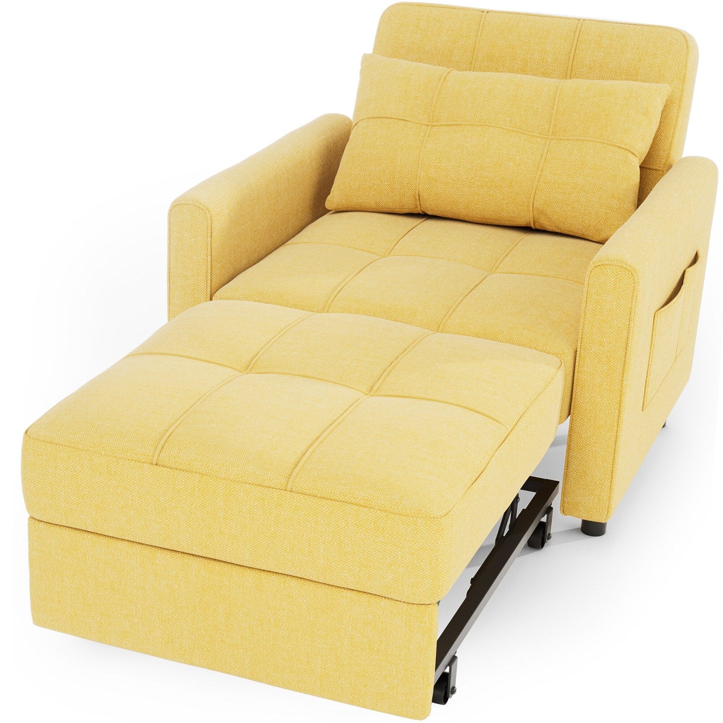 Canapé-lit convertible 3-en-1, canapé-lit escamotable, lit de salon pliable et transformable