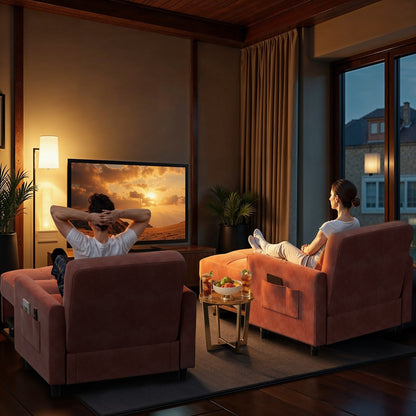 Canapé-lit convertible 3-en-1, canapé-lit escamotable, lit de salon pliable et transformable