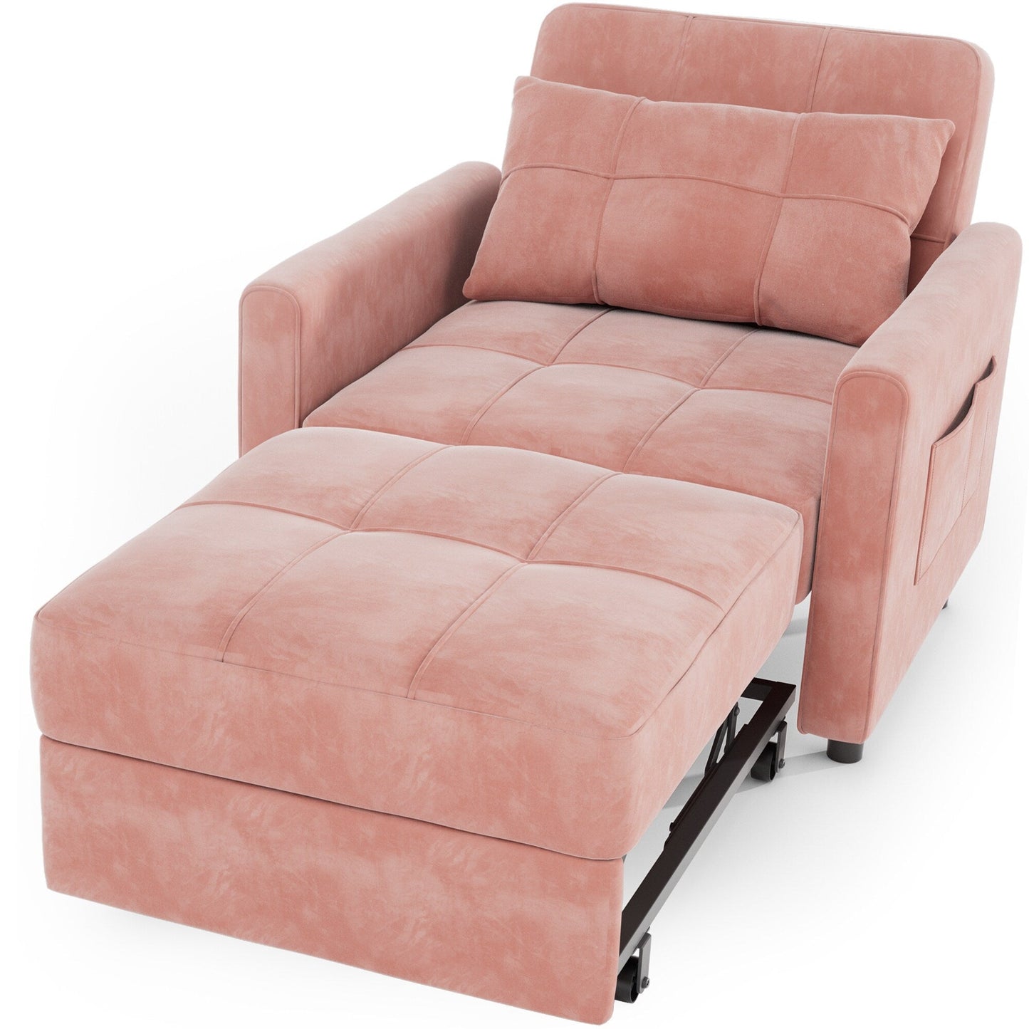 Canapé-lit convertible 3-en-1, canapé-lit escamotable, lit de salon pliable et transformable