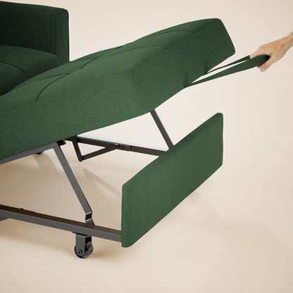 Canapé-lit convertible 3-en-1, canapé-lit escamotable, lit de salon pliable et transformable