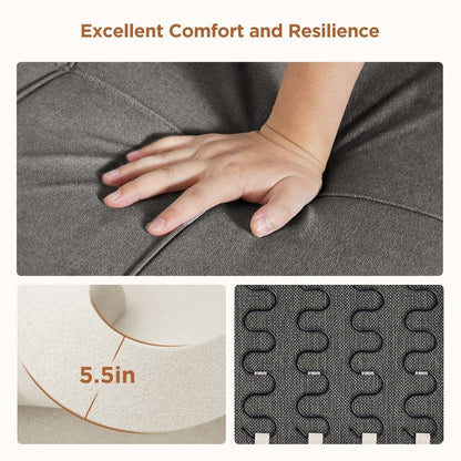 Canapé-lit convertible 3-en-1, canapé-lit escamotable, lit de salon pliable et transformable