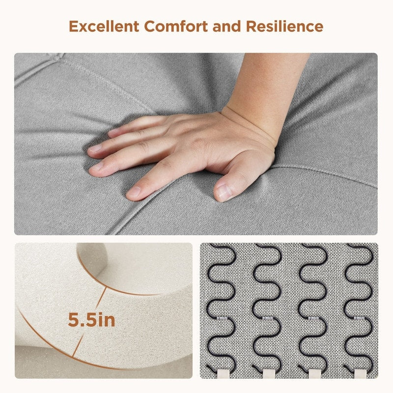 Canapé-lit convertible 3-en-1, canapé-lit escamotable, lit de salon pliable et transformable