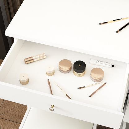 Ensemble coiffeuse et miroir avec tabouret, 99,5 cm de largeur