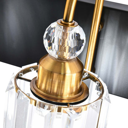 Chrome/ Noir/ Or Moderne Au-dessus du miroir Cristal Salle de bain Luminaires muraux pour salle de bain Lumières de vanité