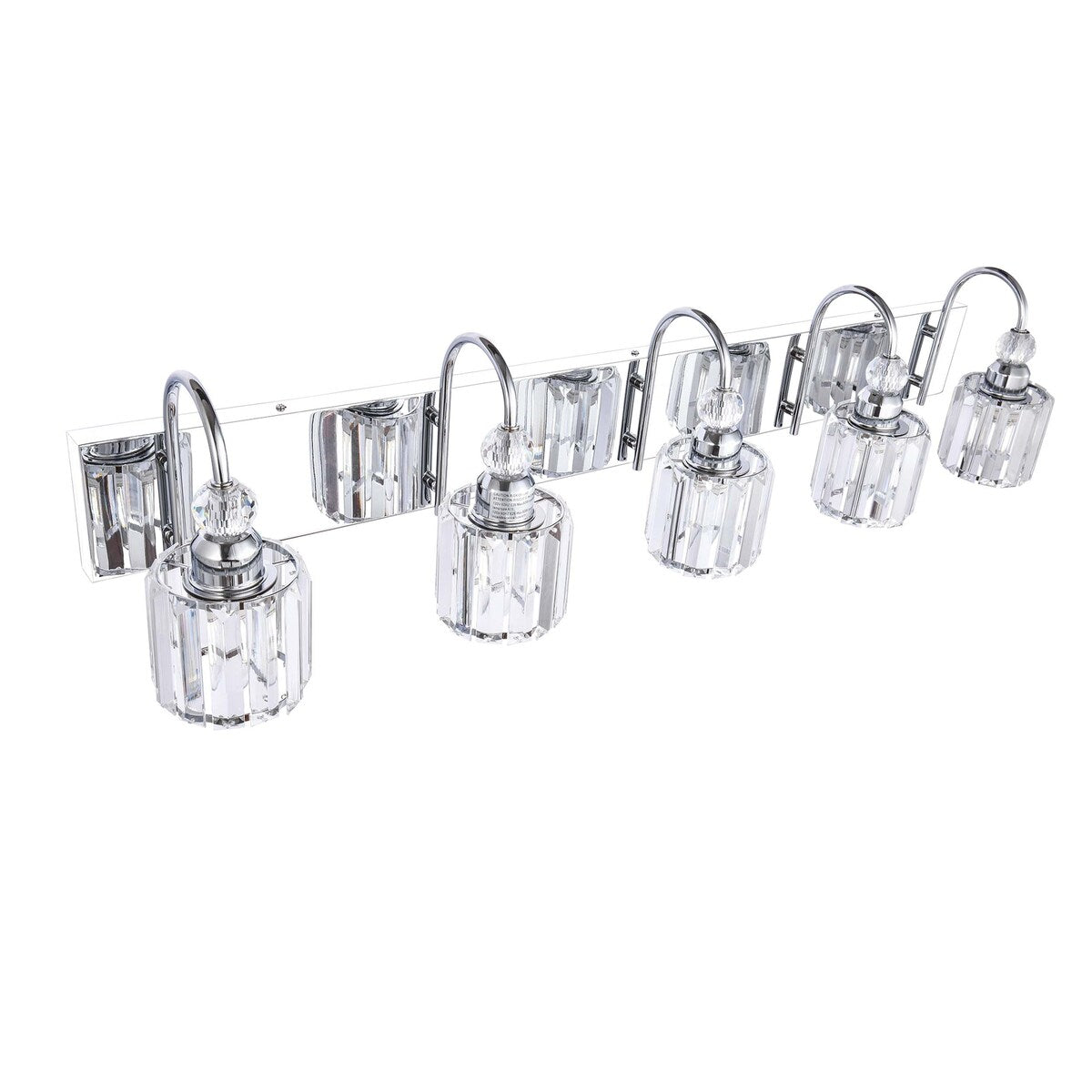 Chrome/ Noir/ Or Moderne Au-dessus du miroir Cristal Salle de bain Luminaires muraux pour salle de bain Lumières de vanité