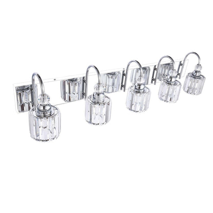 Chrome/ Noir/ Or Moderne Au-dessus du miroir Cristal Salle de bain Luminaires muraux pour salle de bain Lumières de vanité