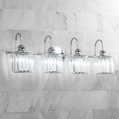 Chrome/ Noir/ Or Moderne Au-dessus du miroir Cristal Salle de bain Luminaires muraux pour salle de bain Lumières de vanité