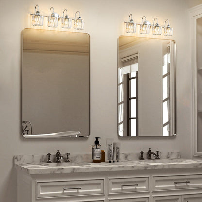 Chrome/ Noir/ Or Moderne Au-dessus du miroir Cristal Salle de bain Luminaires muraux pour salle de bain Lumières de vanité