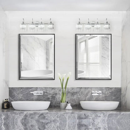 Chrome/ Noir/ Or Moderne Au-dessus du miroir Cristal Salle de bain Luminaires muraux pour salle de bain Lumières de vanité