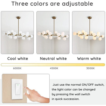 Luminaire suspendu linéaire à 16 lumières, style moderne du milieu du siècle, en laiton doré, avec globe en verre dépoli, 40 po, pour salle à manger.