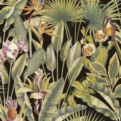 Rasch B05 Zanzibar Black Wallpaper - 400006