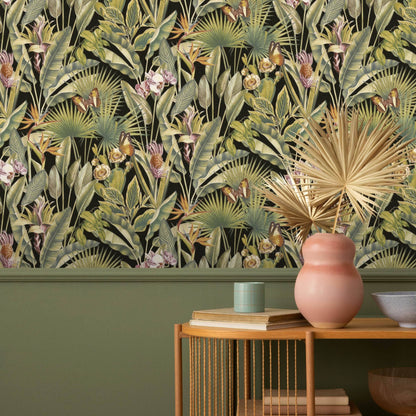 Rasch B05 Zanzibar Black Wallpaper - 400006