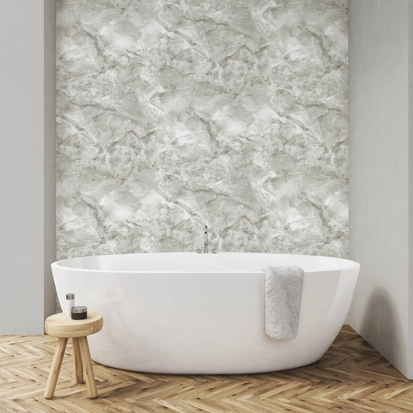 Rasch Carlotta Grey Wallpaper - 400310