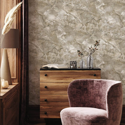 Rasch Carlotta Mocha Wallpaper - 400327