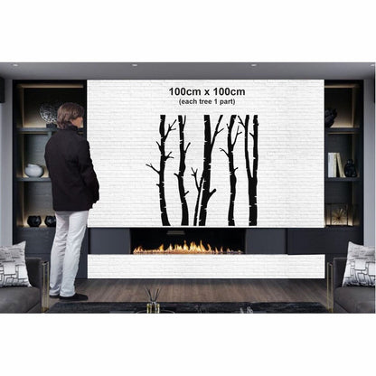 5 décorations murales en métal représentant des arbres secs pour l'intérieur et l'extérieur de la maison