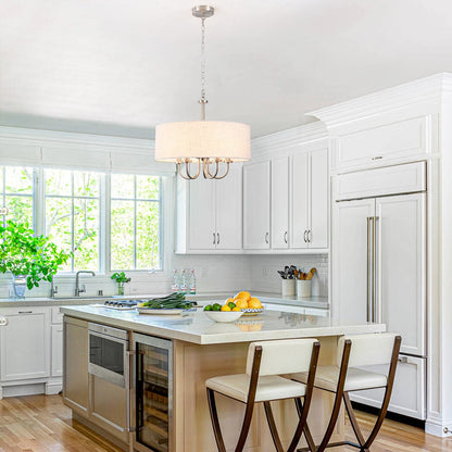 Suspension moderne à 5 lumières, à fixer au plafond, pour salle à manger, chambre à coucher, salon - N/A