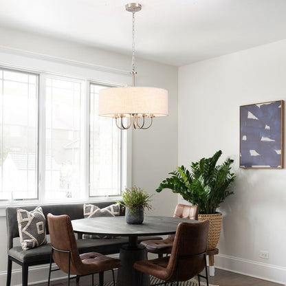 Suspension moderne à 5 lumières, à fixer au plafond, pour salle à manger, chambre à coucher, salon - N/A