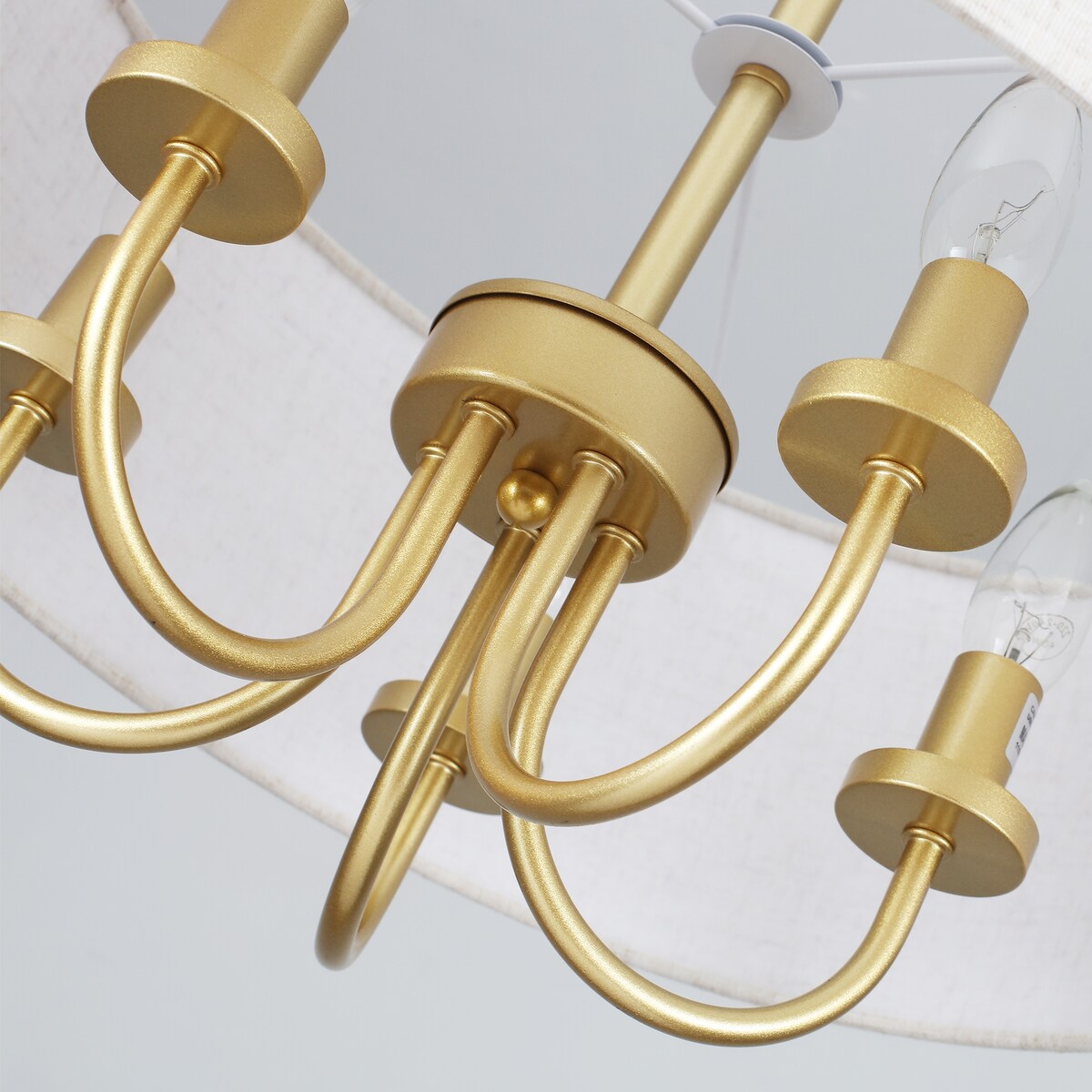 Suspension moderne à 5 lumières, à fixer au plafond, pour salle à manger, chambre à coucher, salon - N/A