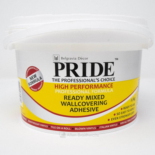 Pride Ready Mixed Wallpaper Adhesive Paste 2.5kg