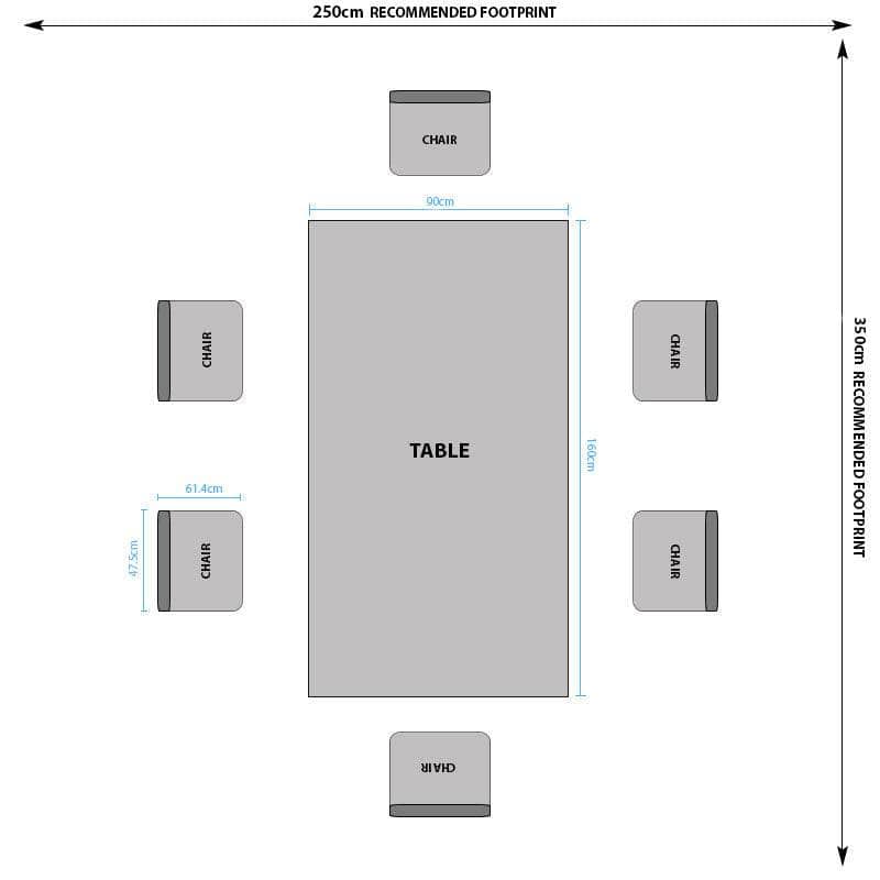 Louis Marble Table And 6 Nicole Chairs Dining Set