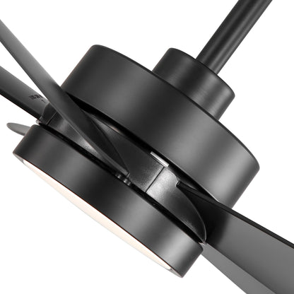 Ventilateur de plafond Breezary à 5 pales LED 65/52/42 avec kit d'éclairage et télécommande