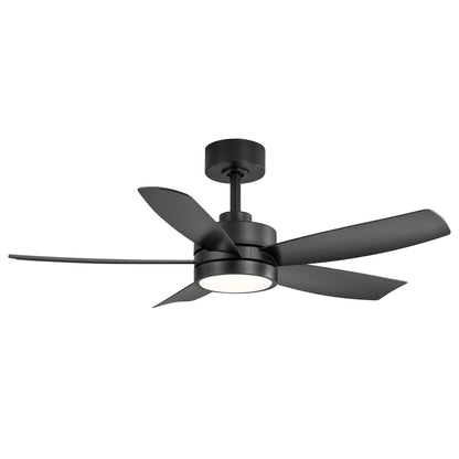 Ventilateur de plafond Breezary à 5 pales LED 65/52/42 avec kit d'éclairage et télécommande