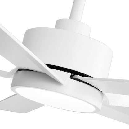 Ventilateur de plafond Breezary à 5 pales LED 65/52/42 avec kit d'éclairage et télécommande