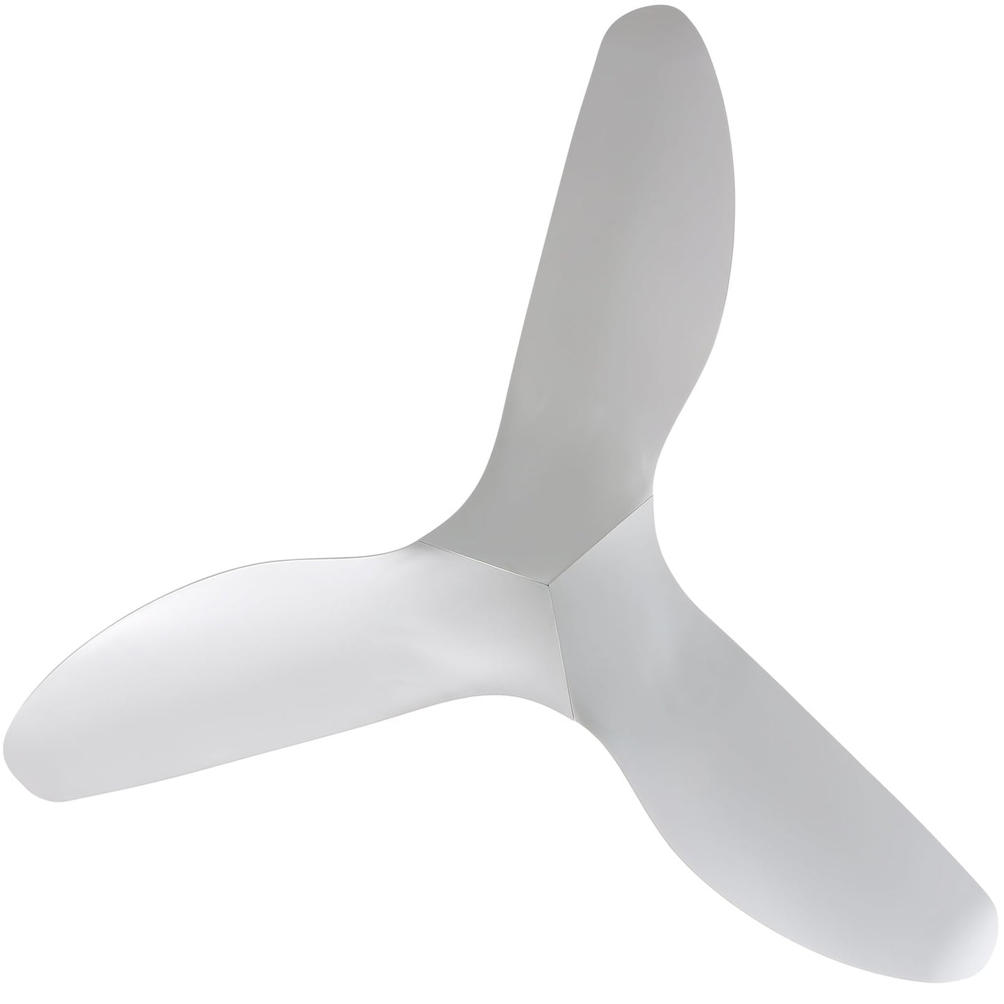 Ventilateur de plafond moderne de 52 pouces en bois massif/ABS avec télécommande (sans éclairage), 6 vitesses de ventilation, flux d'air réversible.