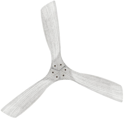 Ventilateur de plafond moderne de 52 pouces en bois massif/ABS avec télécommande (sans éclairage), 6 vitesses de ventilation, flux d'air réversible.