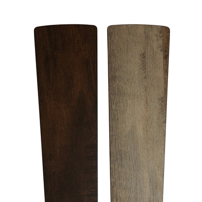 Ventilateur de plafond LED 52 pouces Carbon Loft en métal brossé, style farmhouse