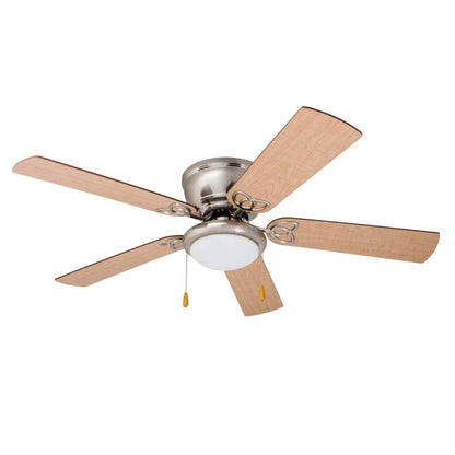 52 Prominence Home Benton Traditional Indoor LED Ceiling Fan with Light, Pull Chains