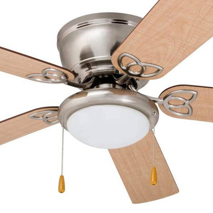 52 Prominence Home Benton Traditional Indoor LED Ceiling Fan with Light, Pull Chains