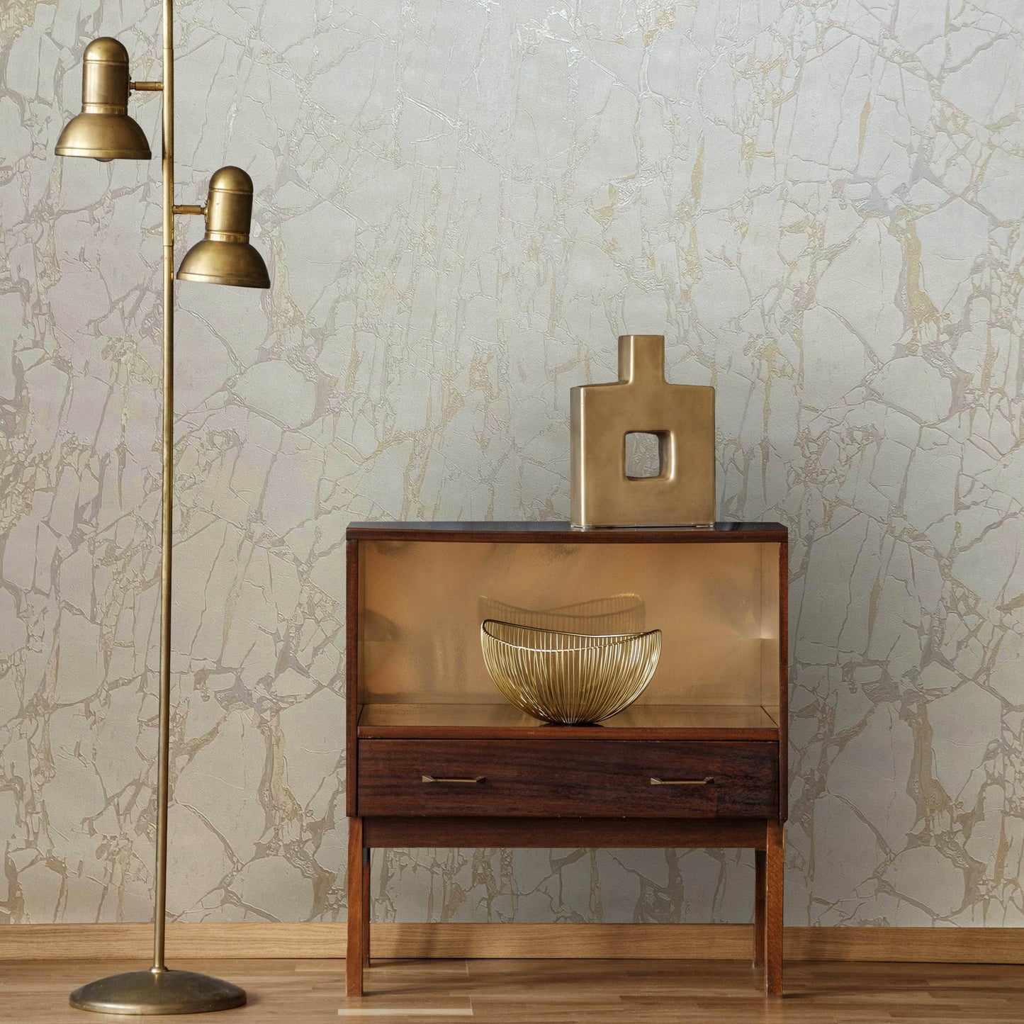 Rasch Enzo Marble Ivory Wallpaper - 538137