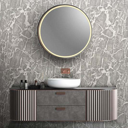 Rasch Enzo Marble Grey Wallpaper - 538151