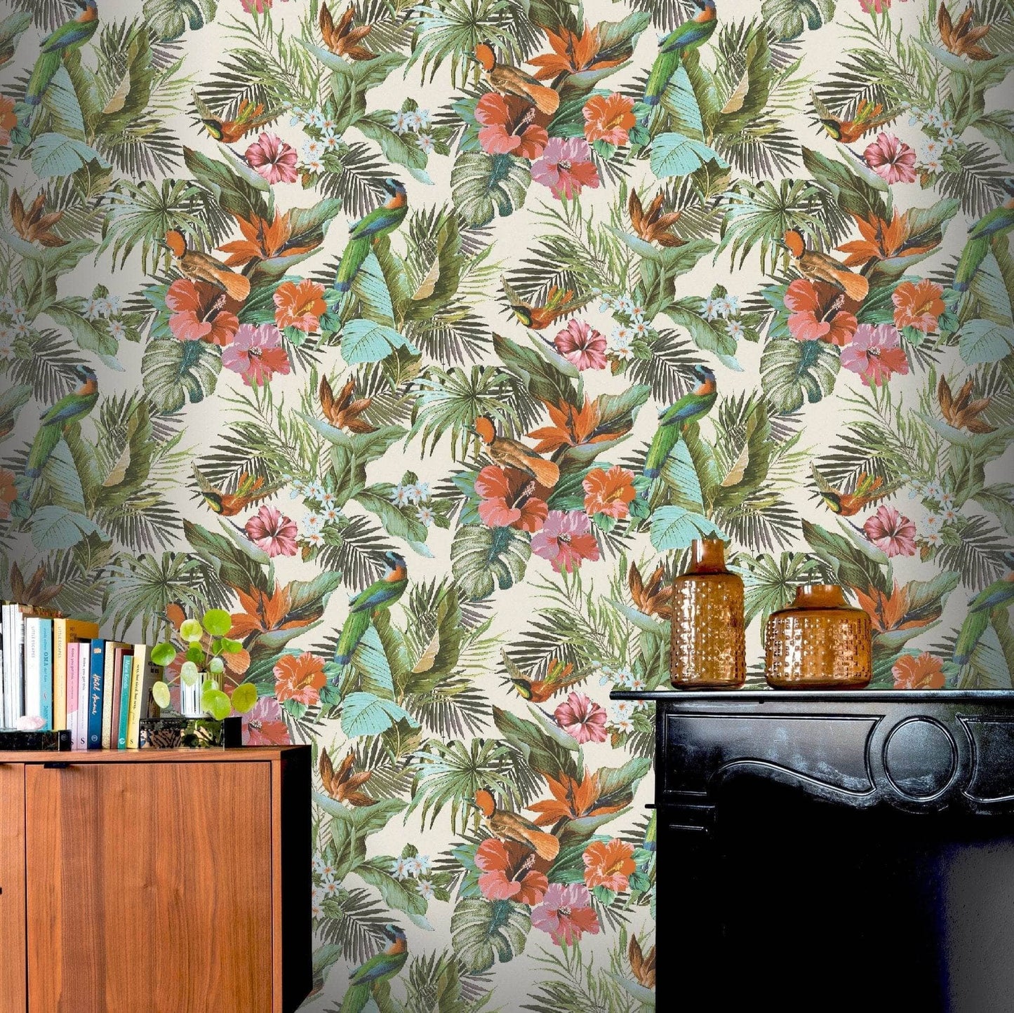 Rasch Paradise Birds Multicoloured Wallpaper 539066