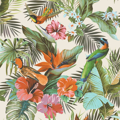Rasch Paradise Birds Multicoloured Wallpaper 539066