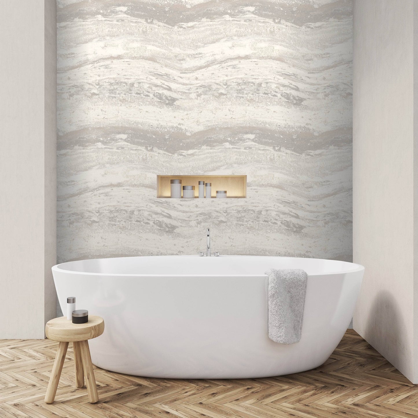 Rasch Onyx Neutral Wallpaper - 544459