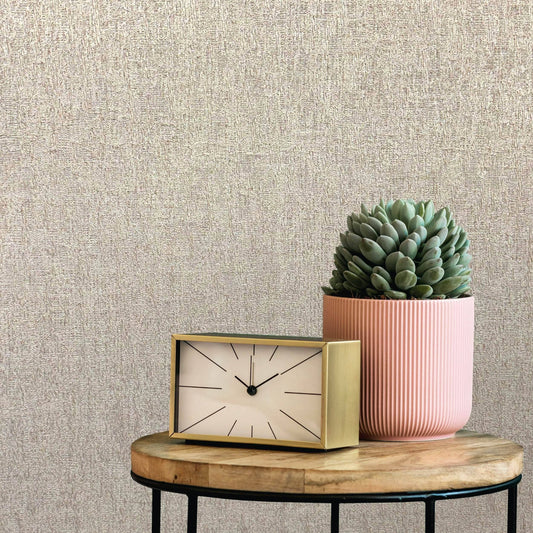 Rasch Angelica Hessian Grey Neutral Wallpaper - 544657