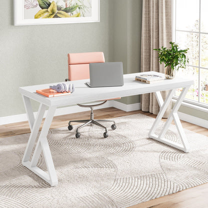 Bureau d'ordinateur robuste 55 pouces, bureau de bureau