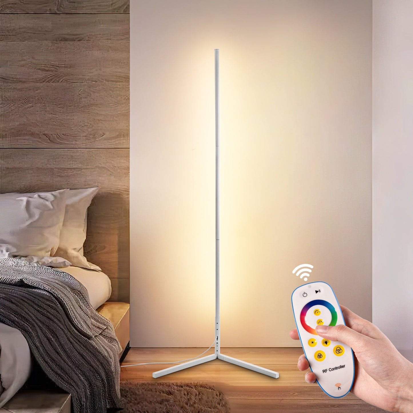 55 RGB Metal Corner Lamp Minimalist LED Floor Lamp