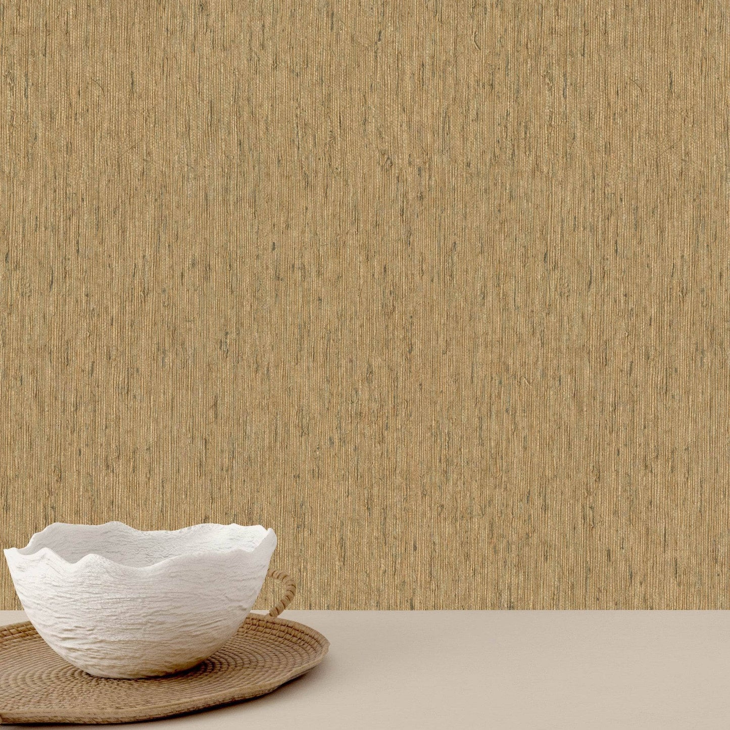 Rasch B55 Boho Textured Ochre Wallpaper - 571028